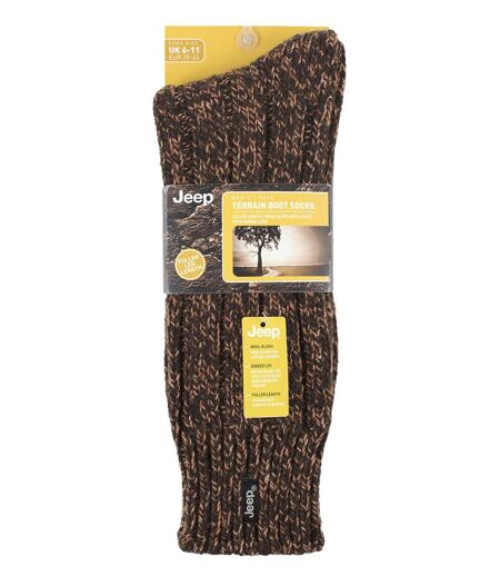 Mens Ribbed Wool Padded Hiking Socks