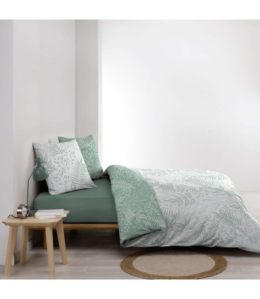Parure de Lit 3 Pièces Cassia 240x220cm Sauge-3