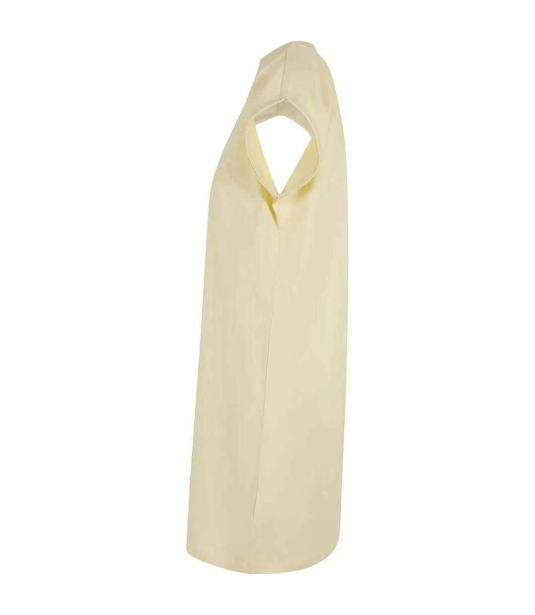 Robe Décontractée Femme Jaune Pâle Build Your Brand-4