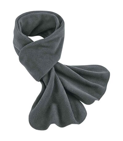 Beechfield Fleece Recycled Scarf (Steel Grey) (One Size)