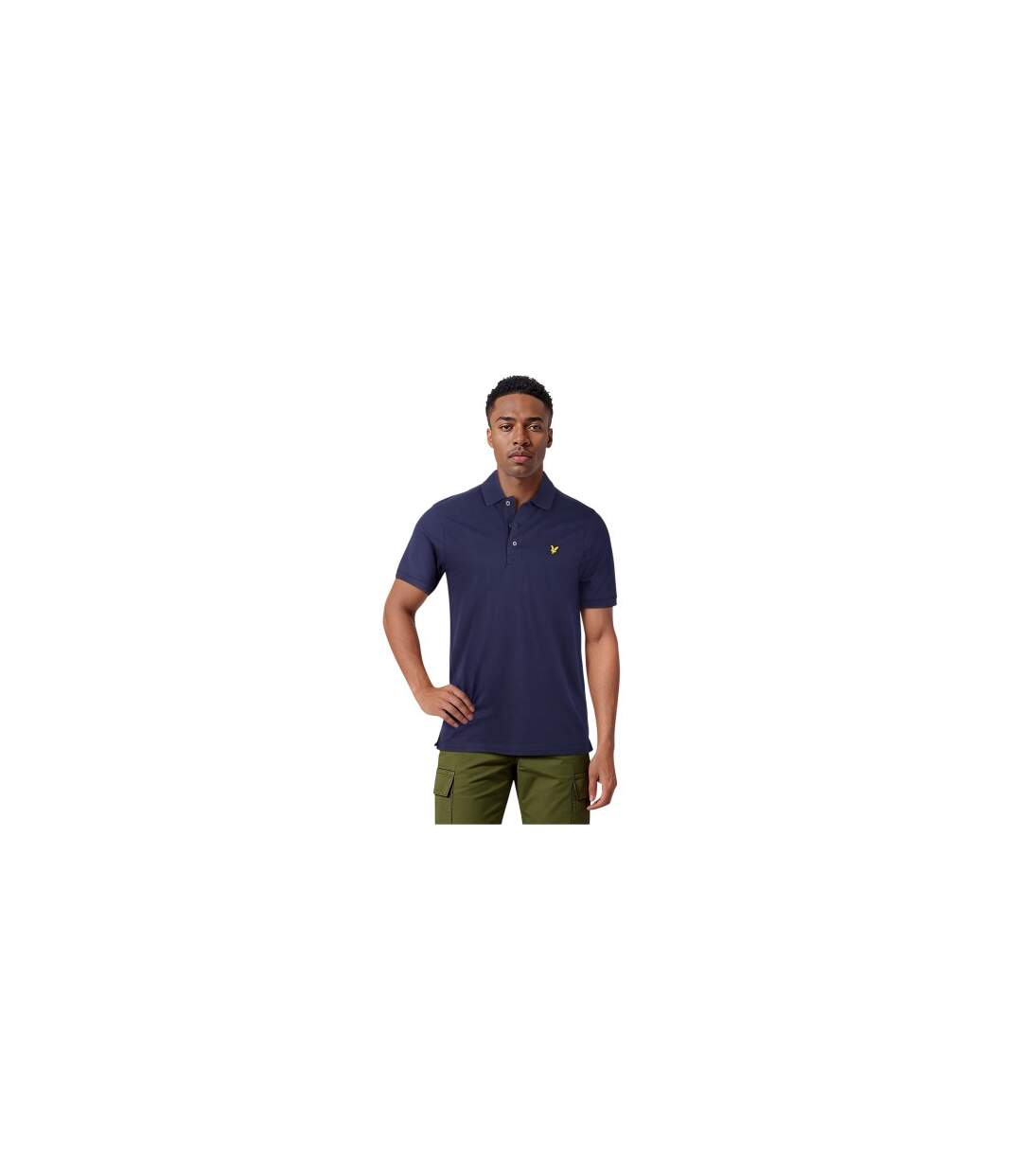 Polo Uni Manches Courtes En Coton Bio Homme Beige Gris Lyle & Scott-1