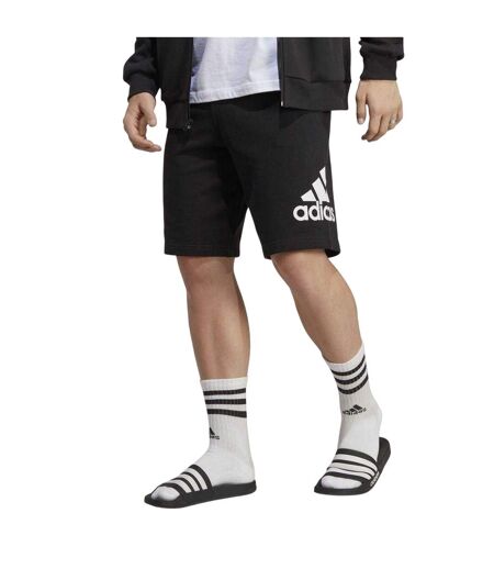 Mens Terry Oversized Logo Shorts Black Adidas