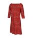 Robe paislee femme rouge clair / blanc Regatta