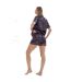 Ensemble De Pyjama Court Manches Courtes Femme Noir Keanu-2
