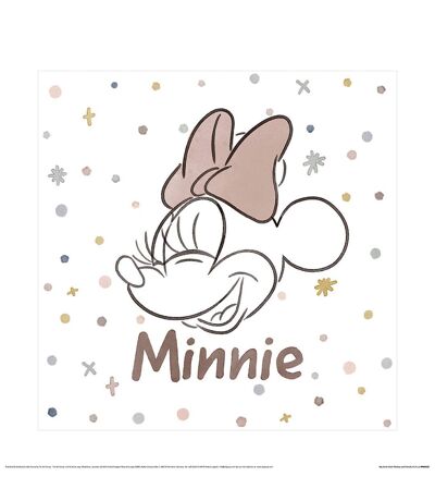 Disney - Imprimé M IS FOR MINNIE (Rose / Blanc) (40 cm x 40 cm) - UTPM5348