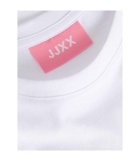 T-shirt Motif/style Drupe D'olive Femme Blanc JJXX
