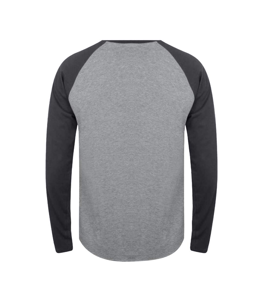 Tee Jays Mens Long Sleeve Baseball T-Shirt (Heather Grey/Navy) - UTPC3419