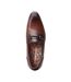 Mens Russo Buckle Leather Loafers Burnt Brown Base London-4