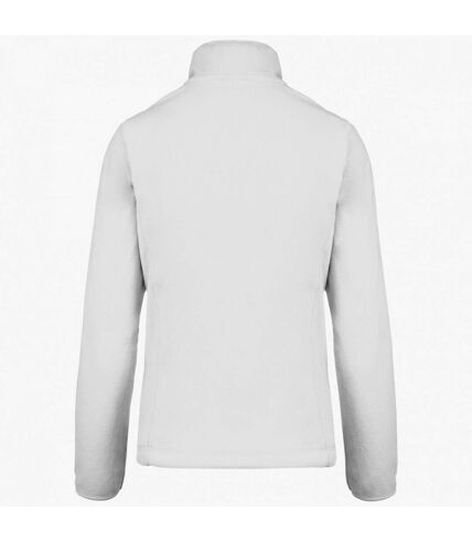 Womens/ladies maureen microfleece jacket white Kariban