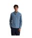 Chemise À Boutons Manches Longues Motif/style Rétro Homme Blanc Turquoise Farah-1
