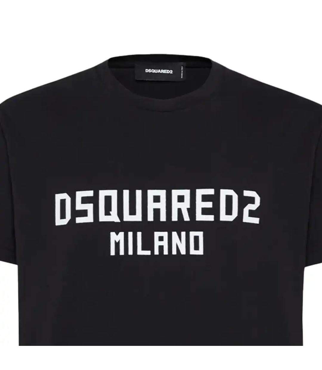 T-shirt Milano Homme Noir DSquared2-3