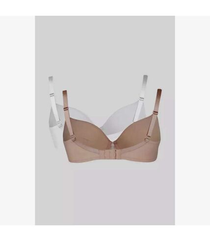 Gorgeous - Soutien-gorges t-shirt WING - Femme (Taupe / Blanc) - UTDH1135