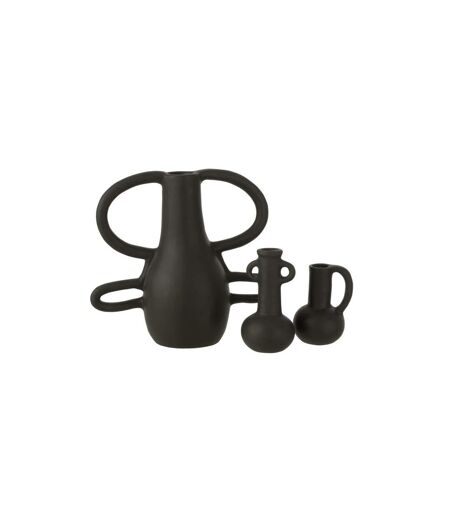Vase Design 4 Poignées Bali 36cm Noir