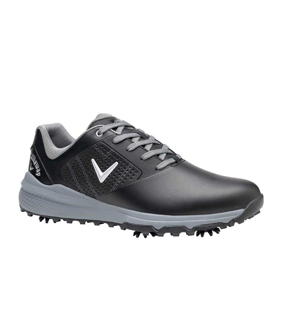 Mens Cheviot Leather Golf Golf Shoes Black Callaway-4