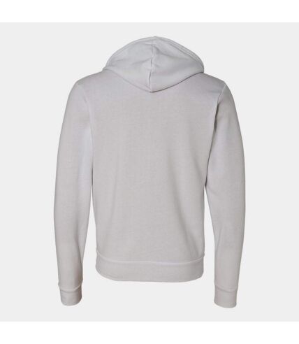 Bella + Canvas Adults Unisex Full Zip Hoodie (White)