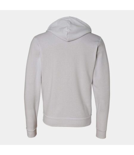 Adults unisex full zip hoodie white Bella + Canvas