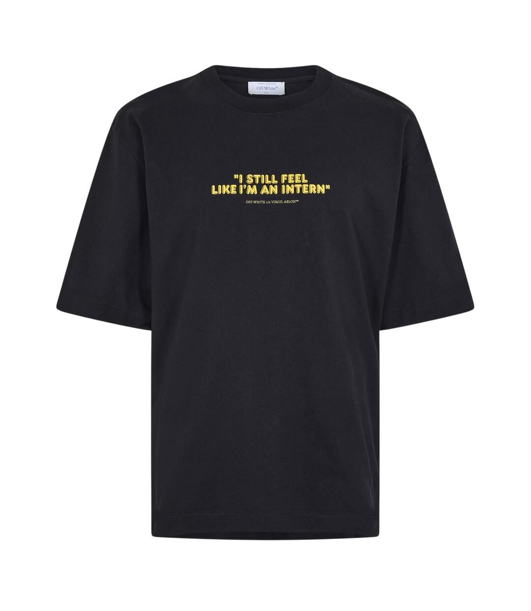 T-shirt Feel Like An Intern Homme Noir Off White-2