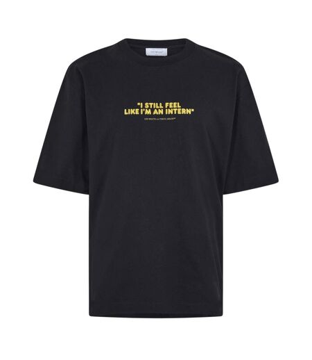 T-shirt Feel Like An Intern Homme Noir Off White