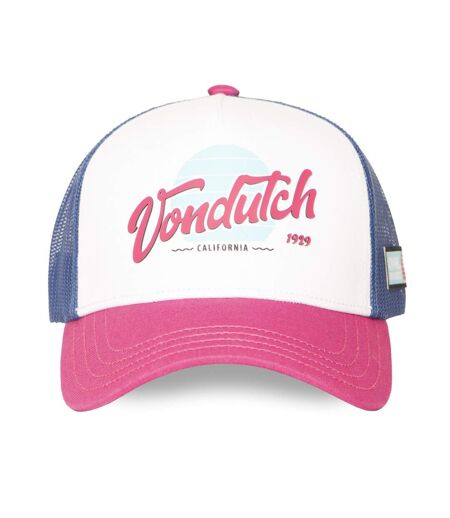 Casquette trucker filet et devant imprimé avec écusson rubber Surf Vondutch