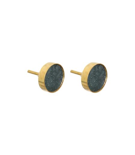 Lot de 2 Boutons de Meuble Lena 3cm Noir