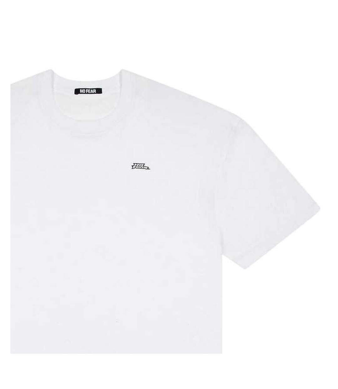 Mens Logo Cotton T-shirt White No Fear-3