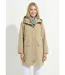 Parka zippée pressionnée à capuche déperlante-1