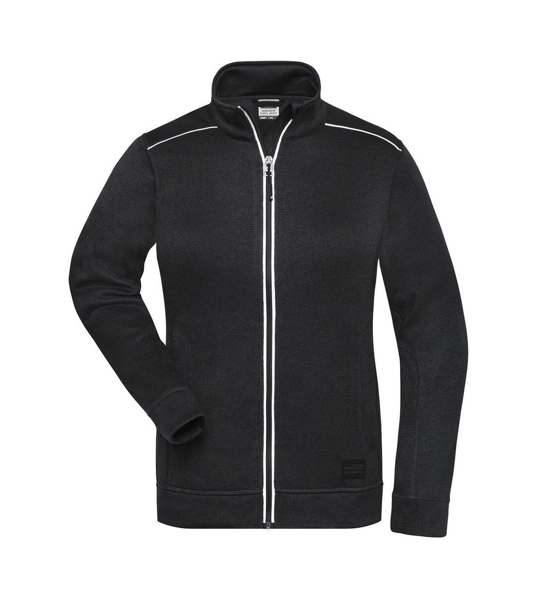 Veste zippée polaire workwear - femme - JN897 - noir