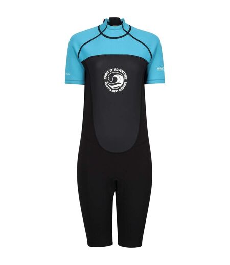 Womens/ladies Shorty Wetsuit Tahoe Blue Black Regatta