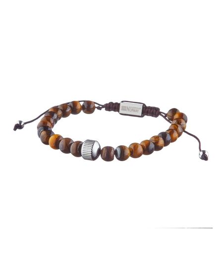 Bracelet perles marron homme geographical norway 315048 - taille unique