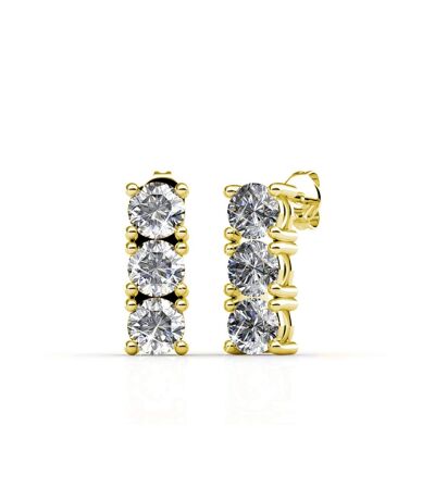 Boucles d'oreilles Tri, Cristal d'Autriche