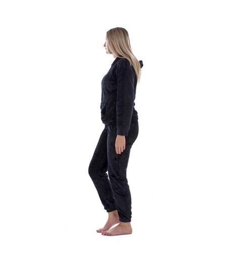Ensemble De Pyjama Long Femme Noir Keanu