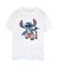 Disney Femmes/Les femmes Lilo & Stitch Bermuda Coton Boyfriend T-Shirt (Blanc) - UTBI29930-1
