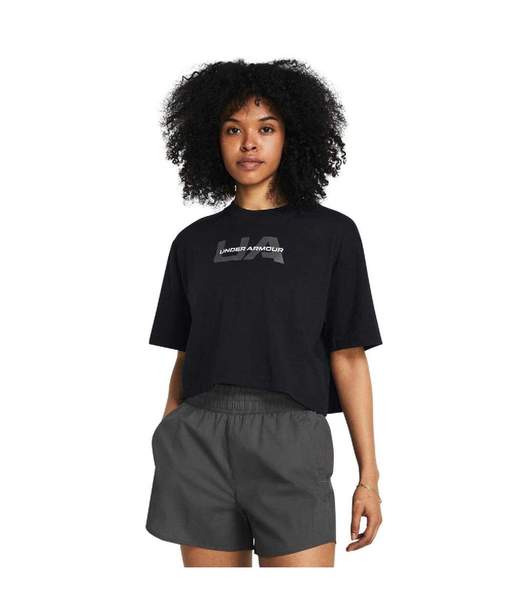 T-shirt Femme Noir Under Armour-3