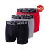 Boxers Motif/style Logo Homme Noir Cendre Rouge Replay-1