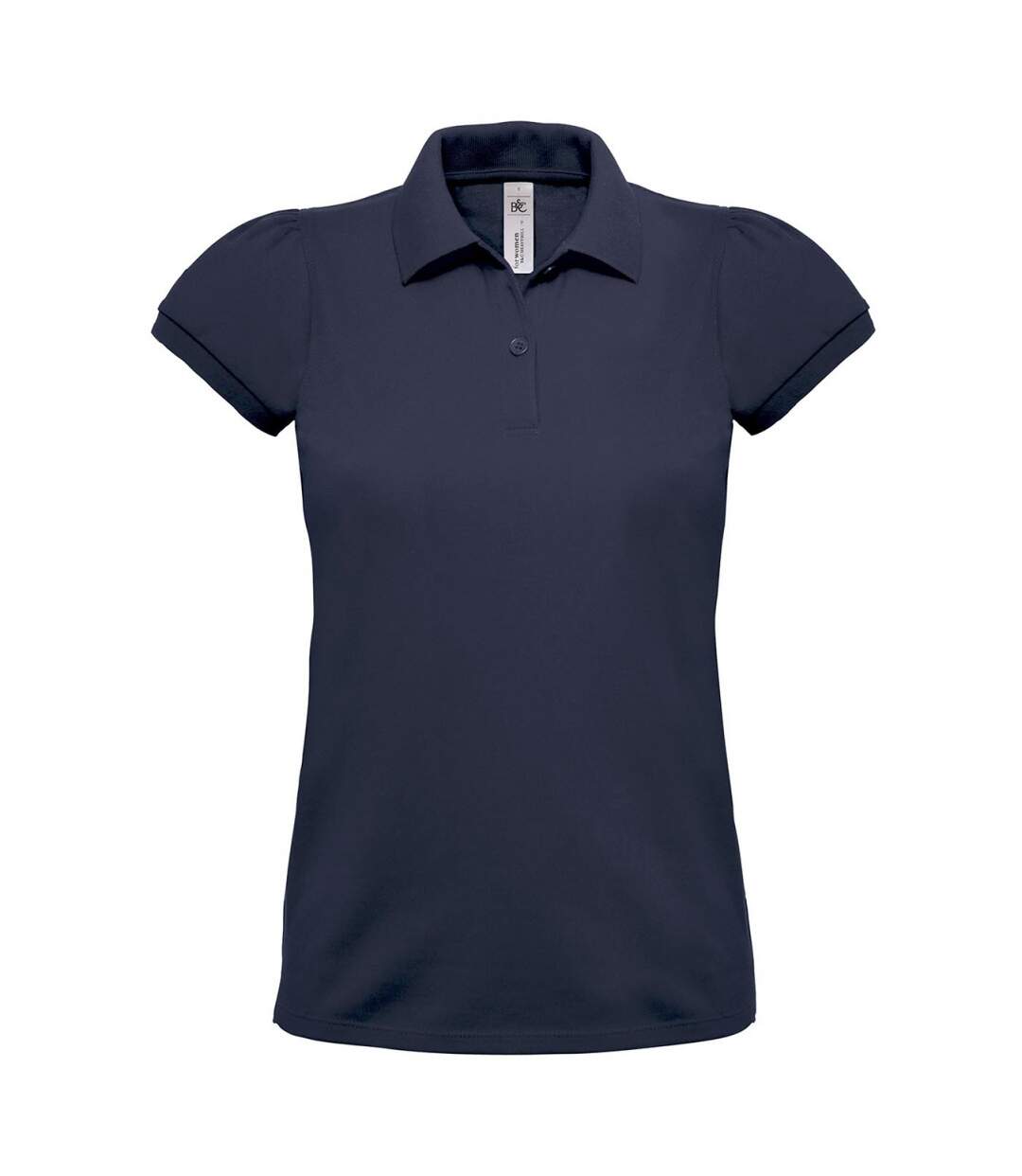 Polo lourd manches courtes - femme - PW460 - bleu marine-1