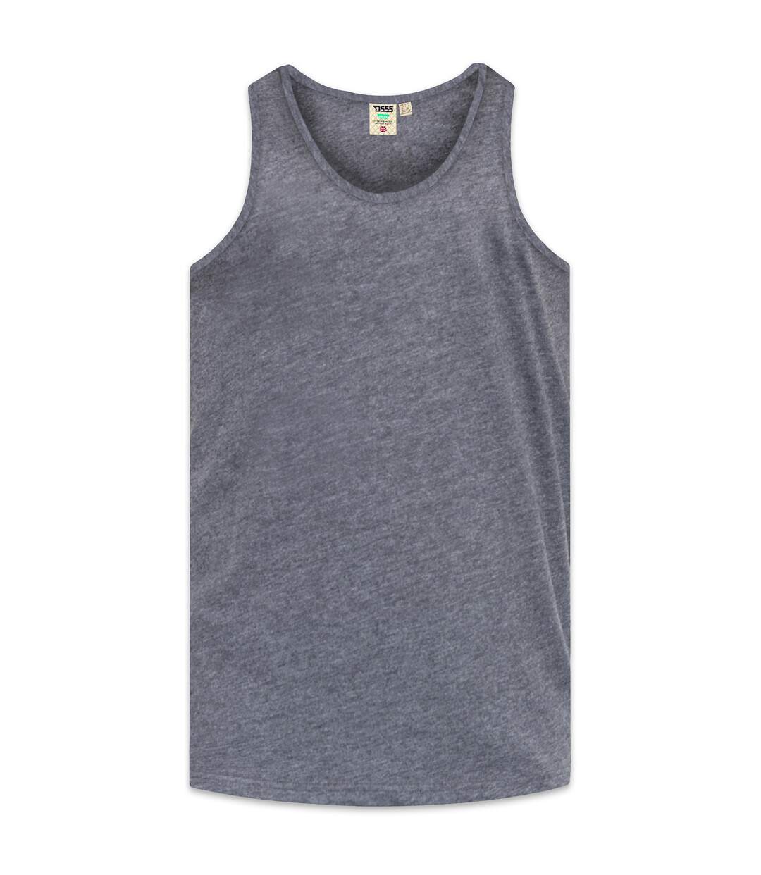 Duke Mens Fabio-2 Muscle Vest (Charcoal) - UTDC168-1
