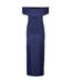 Robe Longue Motif/style Ruché Femme Bleu Marine Biba-3