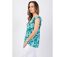 Top sans manches en viscose CHLOE bleu turquoise Coton Du Monde-3