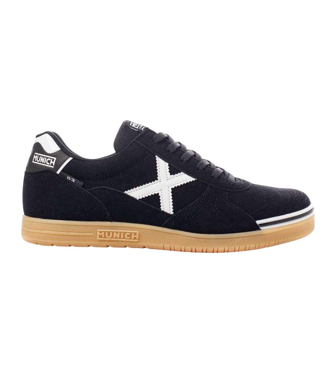 Chaussures De Foot En Salle Futsal G3 Profit Homme Noir Blanc Munich-1