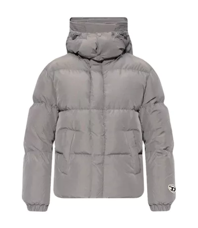 Veste Hiver Motif/style Uni Femme Gris Diesel