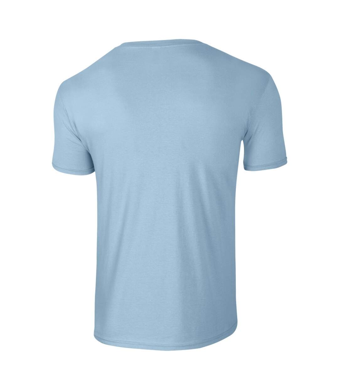 T-shirt Manches Courtes Homme Bleu Clair Gildan-3
