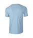 T-shirt Manches Courtes Homme Bleu Clair Gildan-3