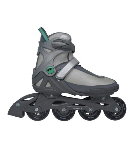 Womens/ladies Inline Roller Skates 6 Uk Grey Teal No Fear