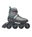 Womens/ladies Inline Roller Skates 6 Uk Grey Teal No Fear-1