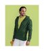 Sweatshirt Uni À Capuche Et Fermeture Zippée Homme Vert Bouteille SG-1