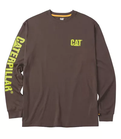 T-shirt Manches Longues Trademark Banner Homme Anthracite Caterpillar