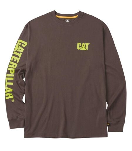 T-shirt Manches Longues Trademark Banner Homme Anthracite Caterpillar