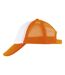 Casquette de baseball bubble enfant blanc / orange néon SOLS-3