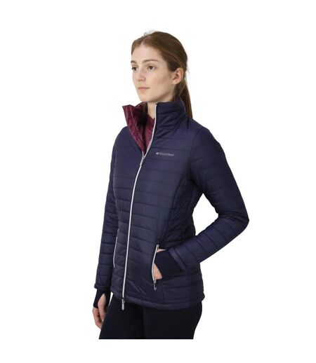 Hy Womens/Ladies Synergy Padded Jacket (Navy/Fig)