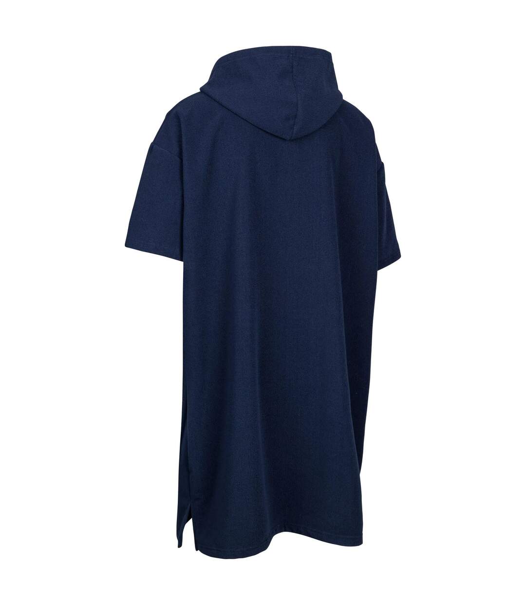 Unisex adult towelhood towelling hooded poncho navy Trespass-2